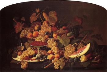 Severin Roesen : Still Life with Fruit V
